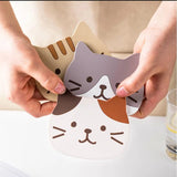 Non-slip Cat Shaped Silicone Coaster