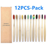 Eco Friendly Bamboo Toothbrush - 12pc