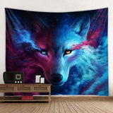 Fantasy Wolf Wall Hanging Tapestry