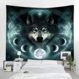 Fantasy Wolf Wall Hanging Tapestry