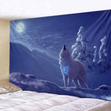 Fantasy Wolf Wall Hanging Tapestry