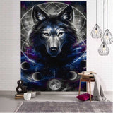 Fantasy Wolf Wall Hanging Tapestry