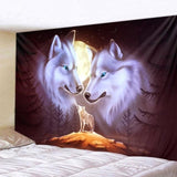 Fantasy Wolf Wall Hanging Tapestry