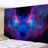 Fantasy Wolf Wall Hanging Tapestry