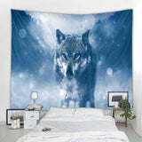 Fantasy Wolf Wall Hanging Tapestry